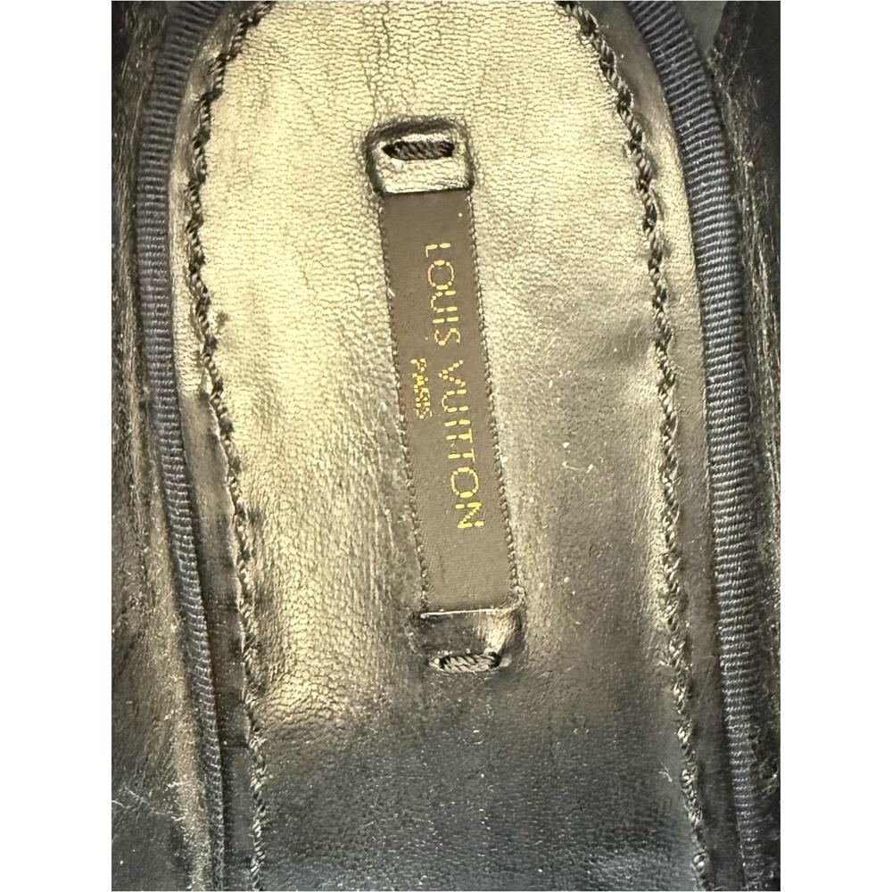 Louis Vuitton LV Monogram velvet loafers size 10 US Authentic - Picture 4 of 11